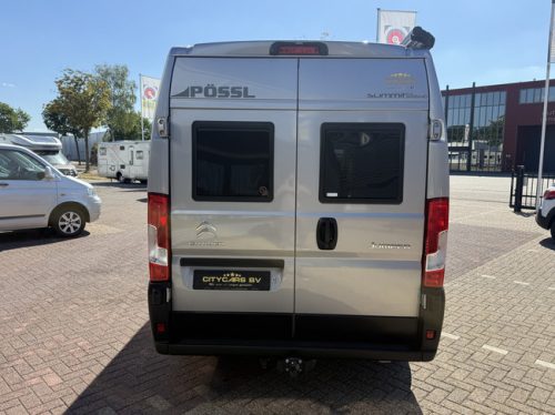 P&ouml;ssl summit shine 540 165 ch Fourgon am&eacute;nag&eacute; lit transversal store crochet de remorquage remis pliss&eacute; climatisation porte moustiquaire apple carplay cam&eacute;ra demi-cuir photo : 5