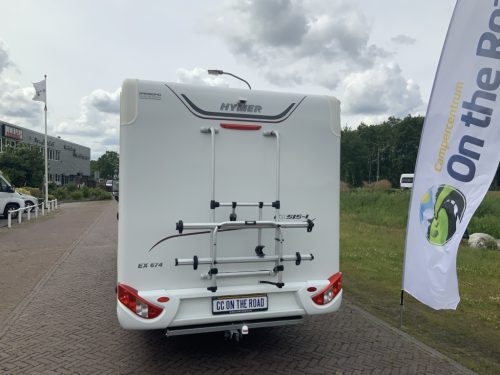Hymer Exsis-I 674 EX 2.3 MultiJet 160 HP, A-class, Motor air conditioning, 2 Single beds, Pop-top roof bed, Garage, Towing hitch, etc, etc. Camper centrum on the road photo: 43