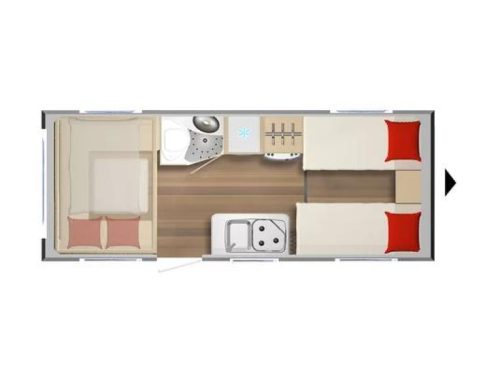 B&uuml;rstner Averso Plus 520 TL SINGLE BEDS + PULL-DOWN BED photo: 12
