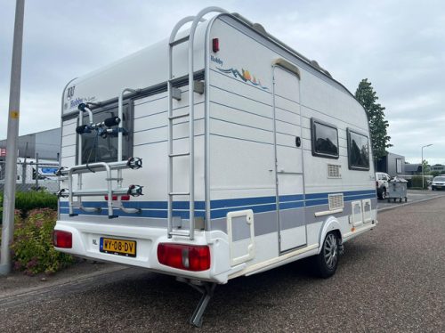 Hobby De Luxe 400 SF | Awning | Bike rack | Mover Semi Automatic | Fixed bed | Dinette (Train seat) | Tempo 100 | Shock absorbers photo: 4