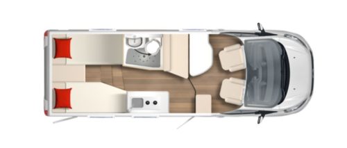 B&uuml;rstner Lineo T620G, Automatik 155 PS, Einzelbetten Foto: 5