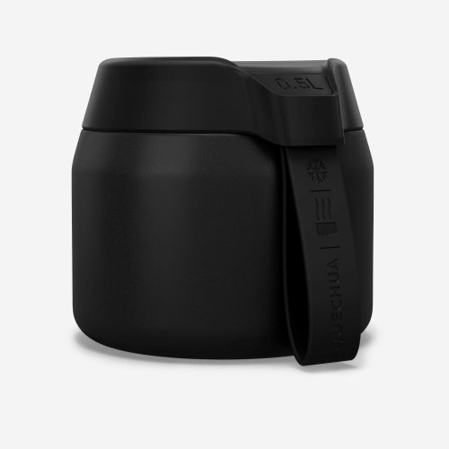 Quechua - Insulating food container hiking stainless steel 0.5 liter black