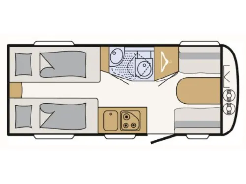 Dethleffs C'Joy 460 LE awning | ex-rental photo: 22