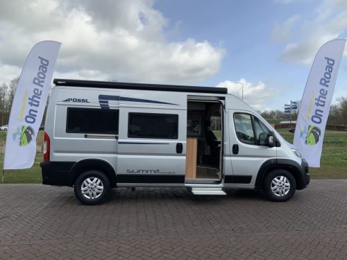 P&ouml;ssl Summit 600 Van conversion, 2.3 160 HP, with timing chain, Transverse bed, Motor air conditioning, Swivel seats, Year of manufacture 2018 Motorhome centre on the road Marum photo: 1