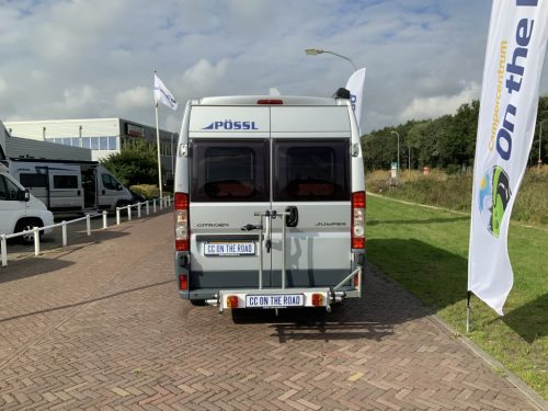 P&ouml;ssl  640  160 PK  Kastenwagen , Einzelbetten, Motor-Klimaanlage, Fahrradtr&auml;ger schwenkbar f&uuml;r zwei E-Bikes  , Bj.2010 Marum Camper centrum on the road foto: 35