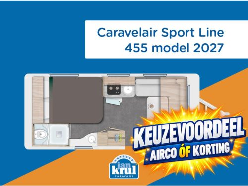 Caravelair Sport Line 455 French bed - Spacious dinette photo: 18