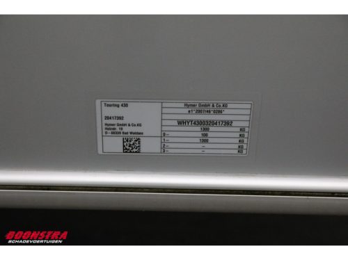 Eriba Touring 430 **NEW/NEU** Awning Transverse bed LMV photo: 23