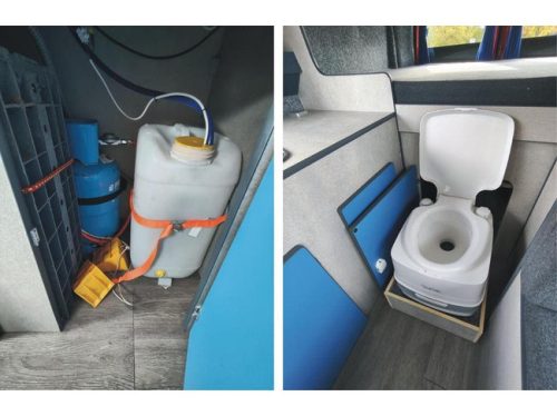 Renault Master automatic camper van very luxurious interior transverse bed air conditioning cruise control camera navigation awning solar panel maxxfan tow bar photo: 22