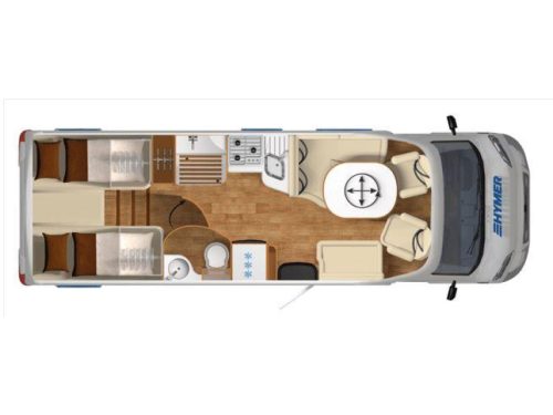 Hymer Tramp 704 SL 2 EINZELBETTEN-180PS  Foto: 21