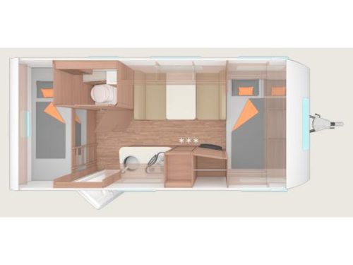 Weinsberg CaraOne 480 QDK Bunk bed photo: 1