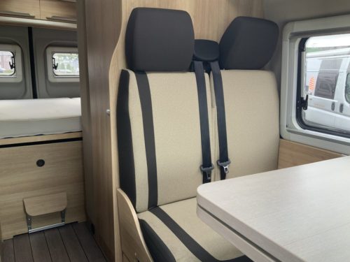 Knaus Boxstar Buscamper AUTOMATIC Transverse bed, Engine air conditioning, Swivel seats, Busbiker bicycle carrier, Year 2017 Camper centrum on the road Marum photo: 5