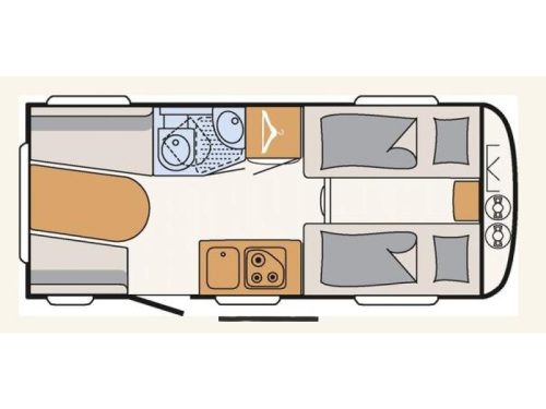Dethleffs C'Go 475 EL Single beds / awning photo: 7