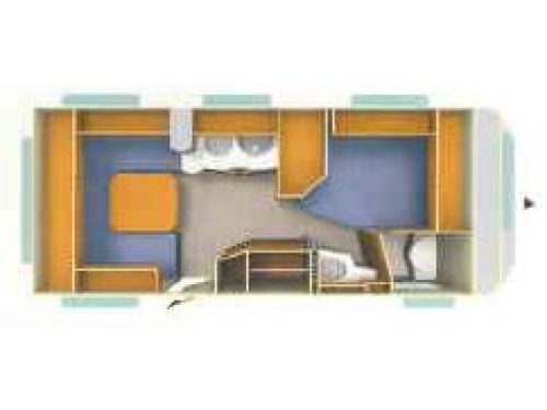 Fendt Platin 510 TFB French bed Microwave Awning photo: 12