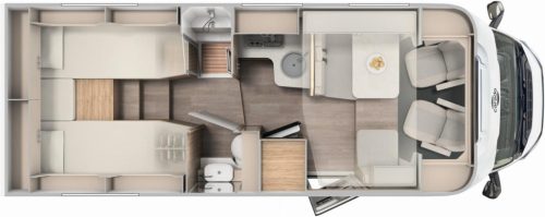 Su T68 Adventure Edition, automatic, TV + sat, single beds and pop-top roof photo: 3