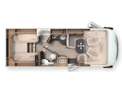 Carthago C-Tourer I 149 NO DROP-DOWN BED LEVEL SYSTEM photo: 23