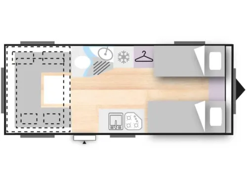 B&uuml;rstner Premio Plus 520 TL spacious family caravan photo: 19