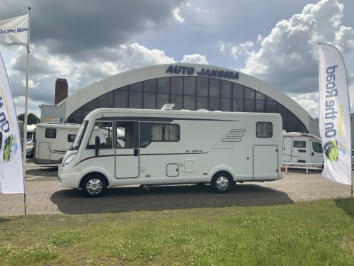 Hymer Exsis-I 674 EX 2.3 MultiJet 160 HP, A-class, Motor air conditioning, 2 Single beds, Pop-top roof bed, Garage, Towing hitch, etc, etc. Camper centrum on the road photo: 45
