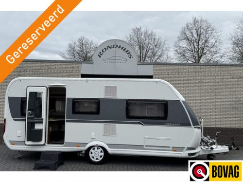 Hobby Excellent 495 UL with single beds **Mover/Bike rack/Awning tent/1st owner/Very neat caravan**