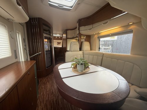 Hymer S 790 150 hp very luxurious version French bed + pull-down bed xxl fridge oven awning leather air conditioning camera tv electric dish tv large garage photo: 13