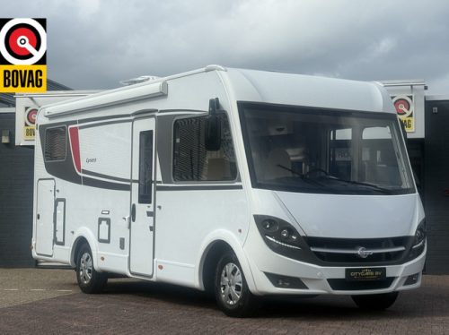 B&uuml;rstner Lyseo T 690 164 PS L&auml;ngsbetten+Hubbett Markise Fliegengittert&uuml;r Fahrradtr&auml;ger Solarpanel elktr. Sat-Anlage TV Remis Plissee gro&szlig;e Garage