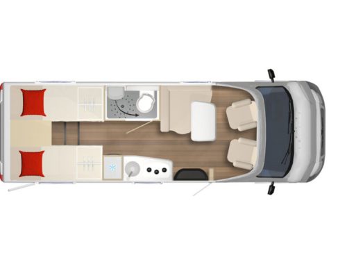 B&uuml;rstner Lyseo Time 690 G Skyline Edition 140 PS 8-Gang AUTOMAAT Euro6 Fiat Ducato **Einzelbetten/Thule V16 Lift Fahrradtr&auml;ger/Satellit Foto: 5