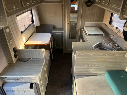 Fiat Ducato 14 2.5 Gran Volume | Goofy | NIEUWE APK | Trekhaak | 7 Persoons | Kachel | Koelkast | Alkoofbed | 2x Treinzit | Fietsenrek foto: 13