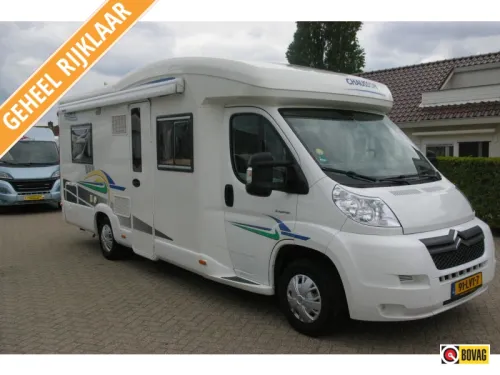 Chausson Allegro 93 French bed, Top layout.