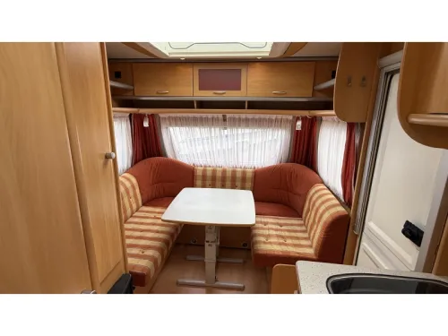 Dethleffs Summer Edition 430 DB lit fixe banquette en U toilette photo : 10