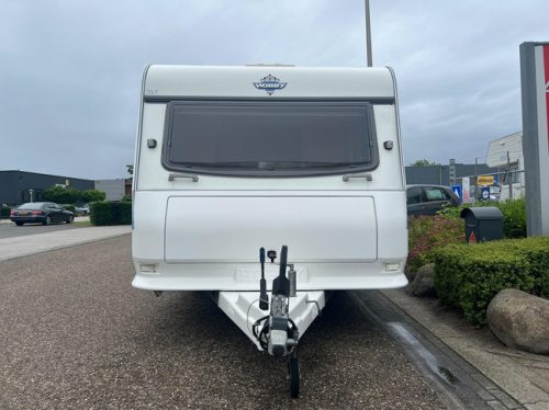 Hobby De Luxe 400 SF | Awning | Bike rack | Mover Semi Automatic | Fixed bed | Dinette (Train seat) | Tempo 100 | Shock absorbers photo: 1