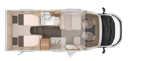 Knaus Skywave 650 MEG, Einzelbetten Hubbett Foto: 24