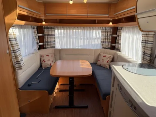 Fendt Saphir 510 TFB French bed dinette toilet photo: 1