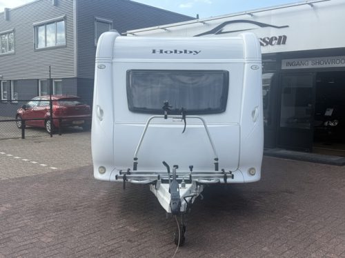 Hobby 455 UF Exellent in new condition Bovag inspected 2025 transverse bed mover truma bicycle rack 2x awning thule insect screen door photo: 1