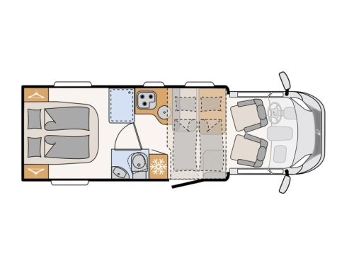 Dethleffs Trend T 7057 DBM - Fahrradlift und Klimaanlage Foto: 18