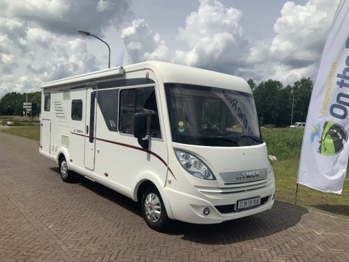 Hymer Exsis-I 674 EX 2.3 MultiJet 160 HP, A-class, Motor-airco, 2 Single beds, Pop-top roof bed, Garage, Towing hitch, etc, etc. Camper centrum on the road photo: 1