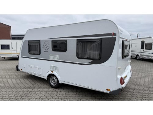 Knaus Sport 450 FU lit &agrave; la fran&ccedil;aise d&icirc;nette lit transversal toilette photo : 13