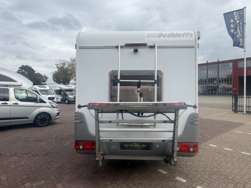 Dethleffs Esprit 2.8 128 hp overcab bed bunk bed awning bike rack 2x solar panel roof air conditioning camera face to face garage photo: 4