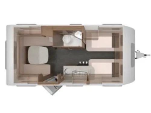 Knaus Sport 460 EU single beds / dinette photo: 21