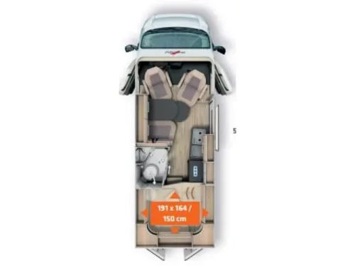 Malibu Diversity GT Skyview 600 DB K Dwarsbed Foto: 1