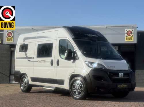 P&ouml;ssl Summit Prime 540 skyroof 9-speed automatic Euro 6 transverse bed navi camera Remis pleated insect screen door bike rack alloy wheels climate control cruise control