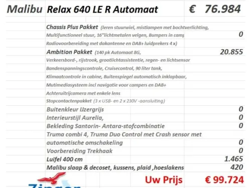 Malibu Relax 640 LE R Automatic, Single Beds photo: 1