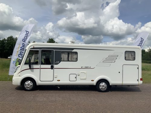 Hymer Exsis-I 674 EX 2.3 MultiJet 160 HP, A-class, Motor air conditioning, 2 Single beds, Pop-top roof bed, Garage, Towing hitch, etc, etc. Camper centrum on the road photo: 40