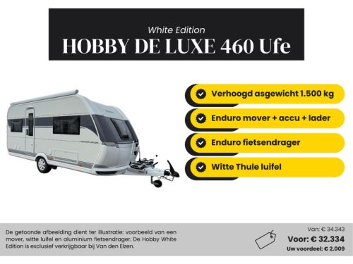 Hobby De Luxe 460 UFE White Edition Actiepakket