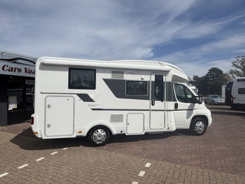 Adria CORAL 600 SC 164 hp euro 6 very compact camper queen bed panoramic roof electric bike rack tv 2x solar panel Remis pleated Maxxfan Navi camera leather fly screen door photo: 2