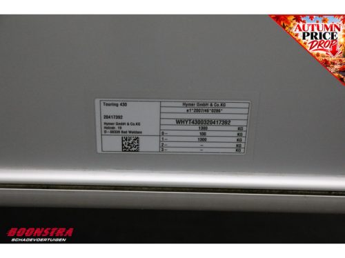 Eriba Touring 430 **NEW/NEU** Awning Transverse bed LMV photo: 23
