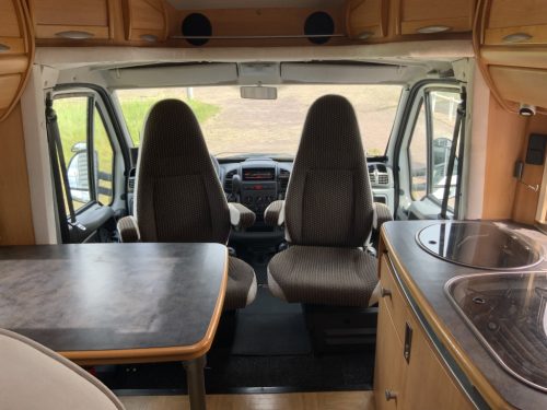 LMC Fiat Ducato 2.8 JTD 128 HP, AUTOMATIC Semi-integrated, Engine air conditioning, 2 Single beds (Low), Alko-chassis etc. Year of manufacture 2003 Motorhome centre on the road Marum photo: 5