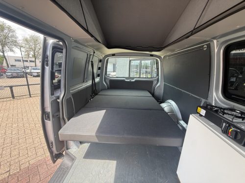 Volkswagen transporter van conversion TDI 131 hp original NL car NAP logical air conditioning cruise control pop-top roof 2 berths towbar photo: 11