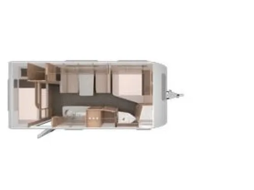 Knaus Sudwind Black Selection 540 FDK Etagenbett / Franz&ouml;sisches Bett Foto: 19