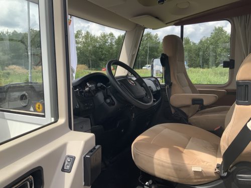 Hymer Exsis-I 674 EX 2.3 MultiJet 160 HP, A-class, Motor-airco, 2 Single beds, Pop-top roof bed, Garage, Towing hitch, etc, etc. Camper centrum on the road photo: 21