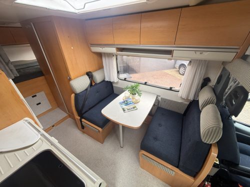 Hymer C 644 alcove transverse bed+bunk bed full options in very good condition air conditioning awning TV electric dish 2x solar panels large garage inverter tow bar photo: 8