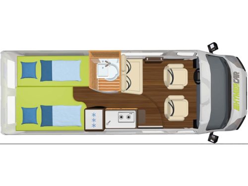 Hymer Yellowstone 640 POP-TOP ROOF + SINGLE BEDS  photo: 20
